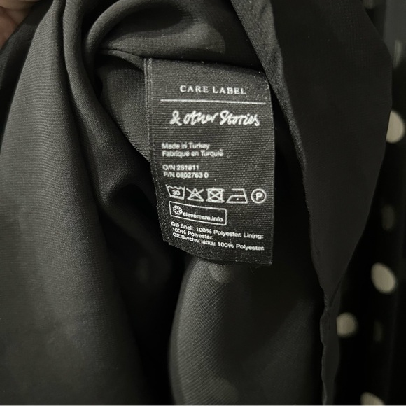 & Other Stories Womens Tiered Polka Dot Swing Dress Size 4 - Picture 9 of 9